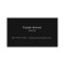 Plain Black Modern Personal/Company Business Card