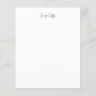 Plain Black White Minimalist Calligraphy Flyer