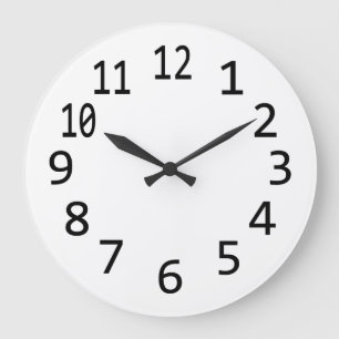 Plain Blank Numbered Clock to Design Your Own, DIY