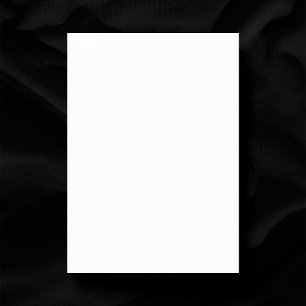 Plain Blank White 3.5" x 5" Semi-Gloss Wedding Table Number