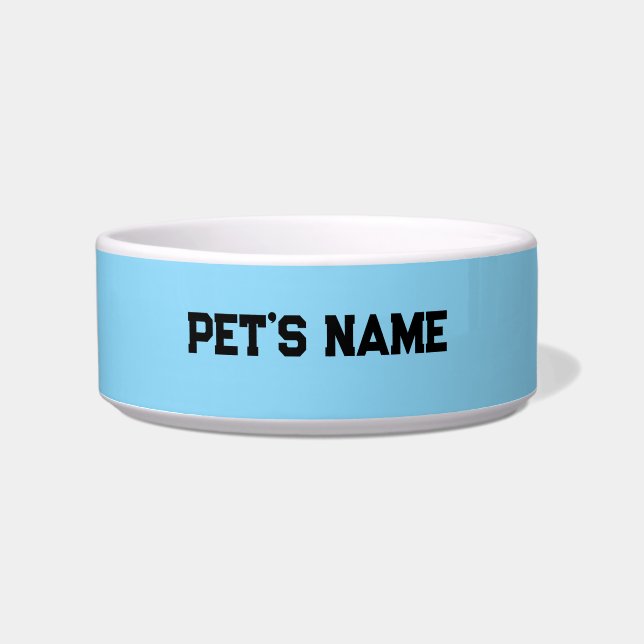Plain blue bowl (Front)