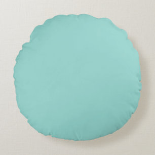 Plain blue colour round pillow