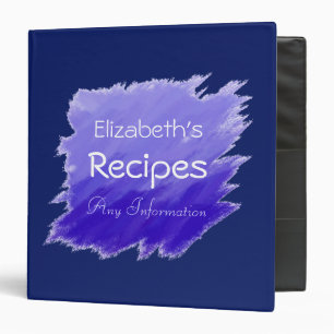 Plain Blue Elegant Modern Navy Binder