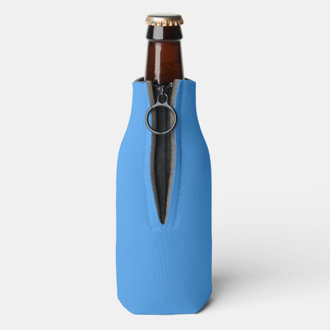 Plain Blue Lightning colour Bottle Cooler (Bottle Back)