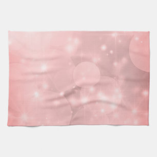 Plain Blush Pink Sparkly Kitchen Towel