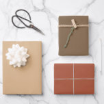 Plain Brandy Bear Rust Brown Shades 3 Tones Wrapping Paper Sheet<br><div class="desc">Discover the captivating beauty of our Brown Shades collection! Immerse yourself in the subtlety of Brandy, embrace the understated elegance of Brown Bear, and command attention with the sophistication of Brown Rust in this 3 brown tones collection. Get ready to elevate your celebrations with a touch of timeless allure using...</div>