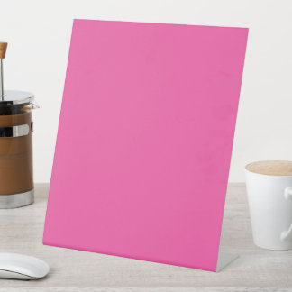 Plain bright hot pink pedestal sign