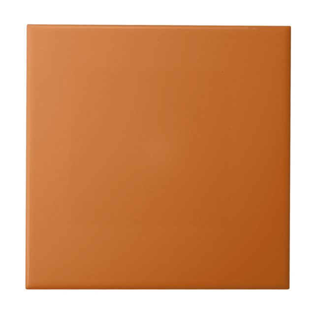Plain Brown Solid Color Tile (Front)