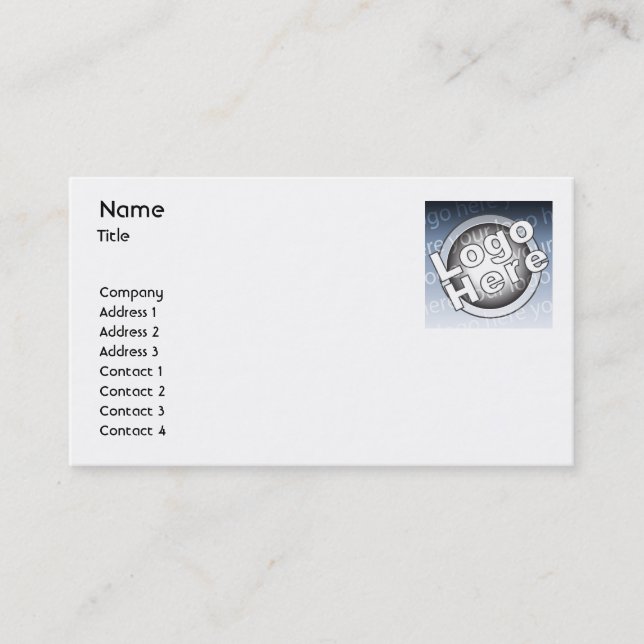 Plain - Business Card (Front)