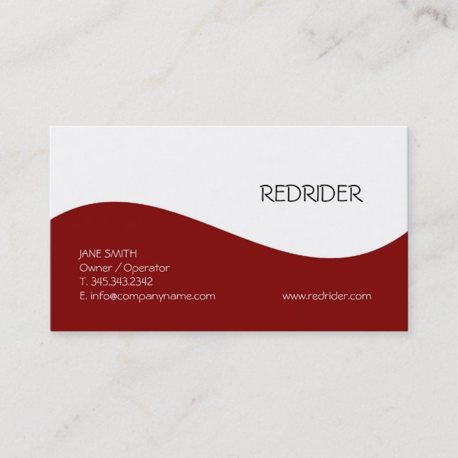 Plain Business Card (Front)
