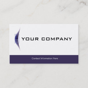 Plain Business Card Logo Blue
