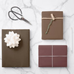 Plain Cafe Noir Deep Coffee Brown Shades 3 Tones Wrapping Paper Sheet<br><div class="desc">Discover the captivating beauty of our Brown Shades collection! Immerse yourself in the subtlety of Cafe Noir, embrace the understated elegance of Coffee, and command attention with the sophistication of Deep Coffee in this 3 brown tones collection. Get ready to elevate your celebrations with a touch of timeless allure using...</div>