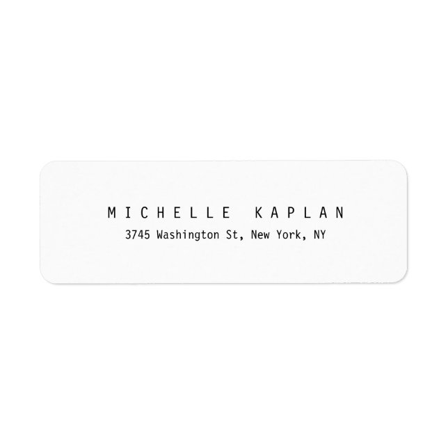 Plain Classic Black White Minimalist Professional (Front)