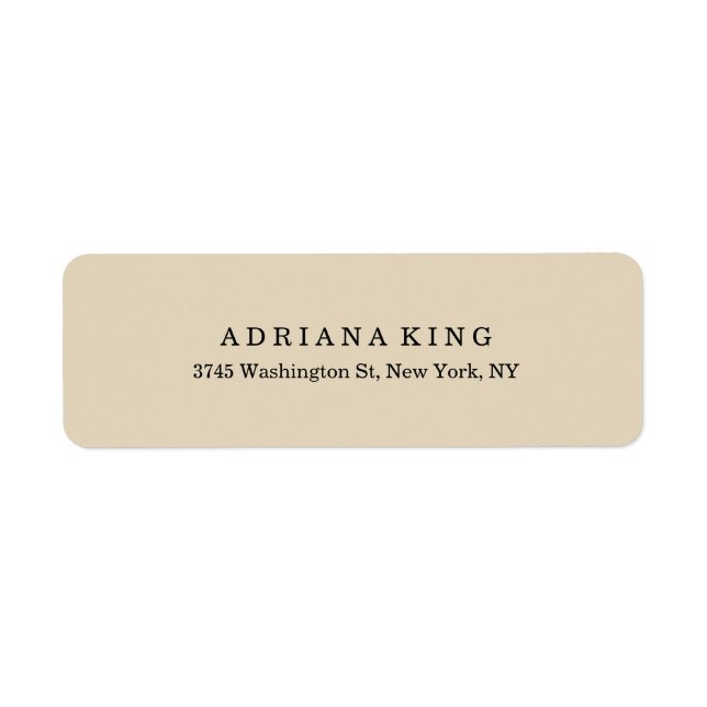 Plain Classical Beige Minimalist Professional Chic (Front)