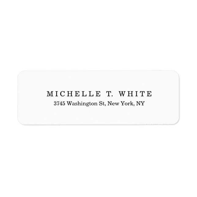 Plain Classical Black White Minimalist (Front)