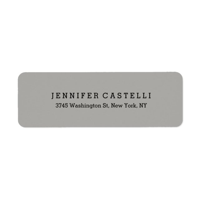 Plain Classical Font Grey Minimalist Professional (Front)