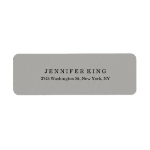 Plain Classical Grey Minimalist Professional
