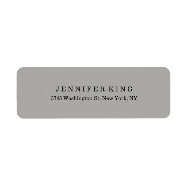 Plain Classical Grey Minimalist Professional (Front)