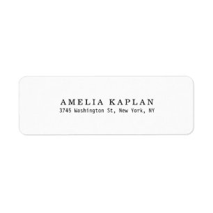 Plain Classical White Minimalist Professional