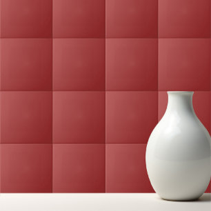 Plain color burnt red tile