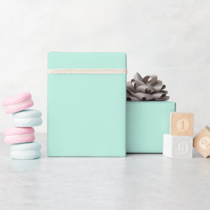 Plain color seafoam pale turquoise mint wrapping paper