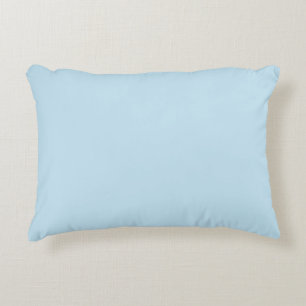 Plain color solid cloudy light blue accent pillow