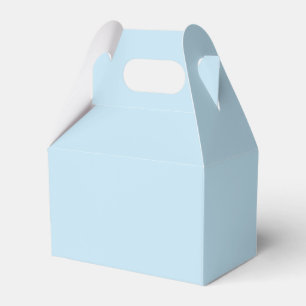 Plain color solid cloudy light blue favor box