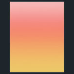 Plain colors - Yellow to Misty Pink ombre Flyer<br><div class="desc">Colorful yellow, orange, red and pink gradient, </div>