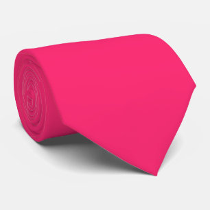 Plain colour amaranth radical red pink tie
