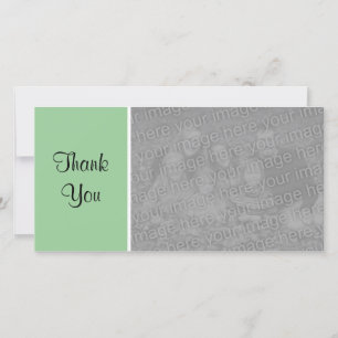 Plain Colour II - Thank You - Faded Green Card