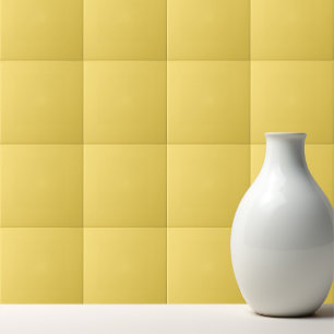 Plain colour jonquil yellow tile