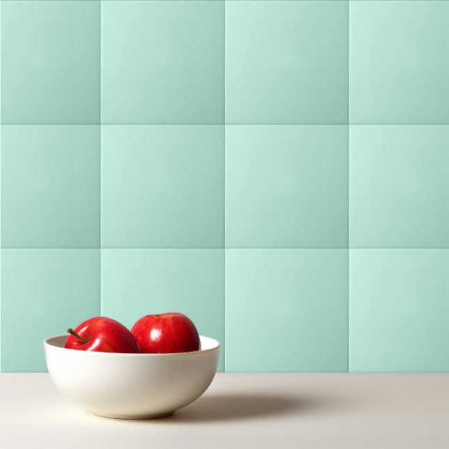 Plain colour seafoam pale turquoise mint tile (Creator Uploaded)