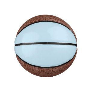 Plain colour solid cloudy light blue mini basketball