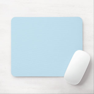 Plain colour solid cloudy light blue mouse pad