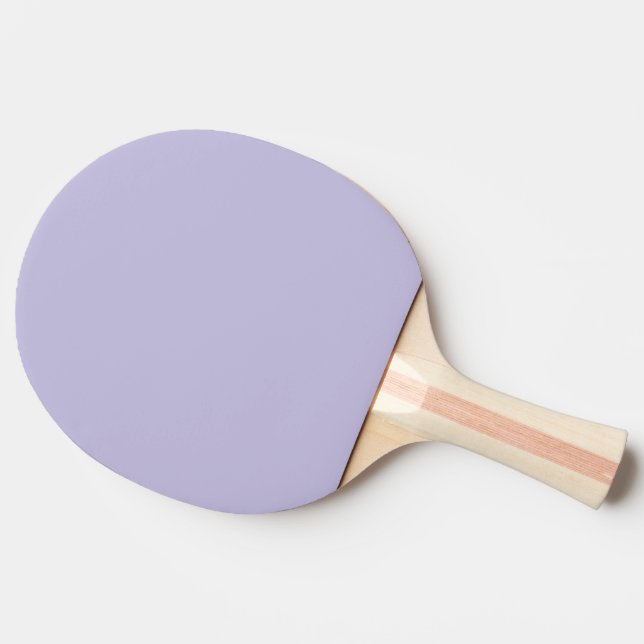 Plain colour solid heather pastel purple ping pong paddle (Side)