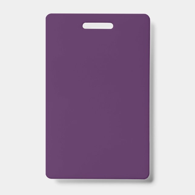 Plain colour solid midnight dark purple badge (Front)