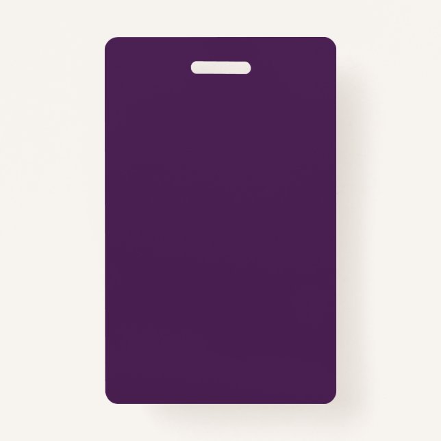 Plain colour solid midnight dark purple badge (Front)