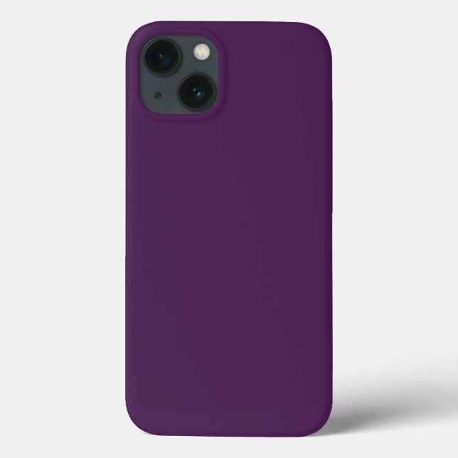 Plain colour solid midnight dark purple Case-Mate iPhone case (Back)