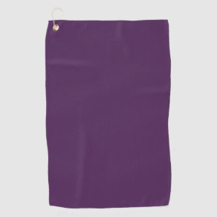 Plain colour solid midnight dark purple golf towel