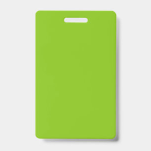 Plain colour solid parrot bright lime green badge