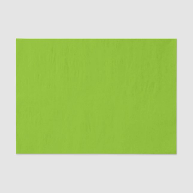 Plain colour solid parrot bright lime green tissue paper (Front)