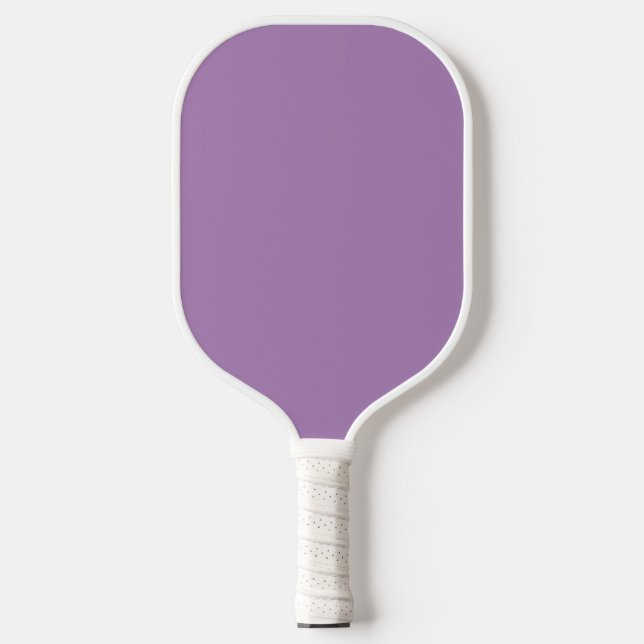 Plain colour solid pastel purple African violet Pickleball Paddle (Front)