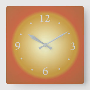 Plain Colourful Big Face>Kitchen Clock
