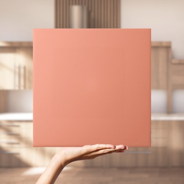 Plain Coral Pink Solid Color Tile (Plain Coral Pink Solid Colour Tile
)