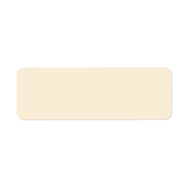 Plain cream or ivory background blank custom label (Front)