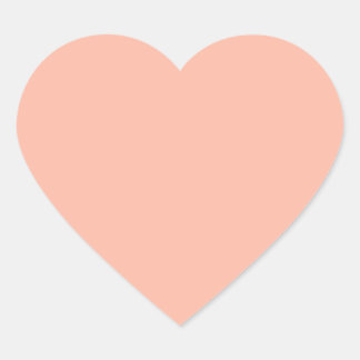 Plain Cream Shades : Add your Text n Image Heart Sticker