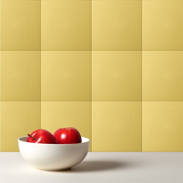 Plain custard pastel yellow tile (Creator Uploaded)