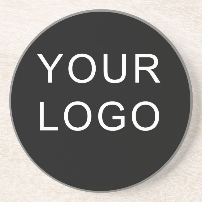Plain Customizable Business Corporate Logo  Coaster (Front)
