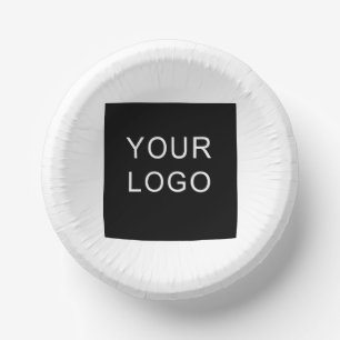 Plain Customizable Business Corporate Logo Design Paper Plate