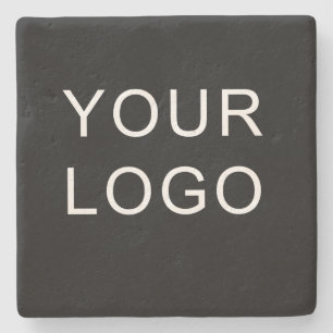 Plain Customizable Business Corporate Logo Stone Coaster